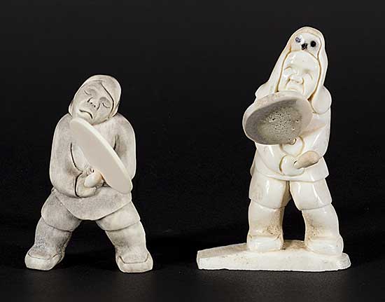 #1134 ~ Kayakjuak - Lot of Two Drum Dancers
