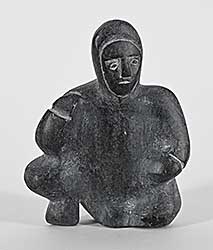 #1106 ~ Iquliq - Untitled - Kneeling Inuk