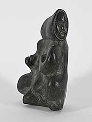 #1107 ~ Iquliq - Untitled - Sitting Inuk