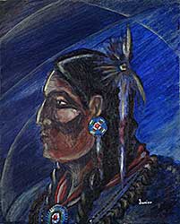 #1115 ~ Janvier - Untitled - Profile of a Man