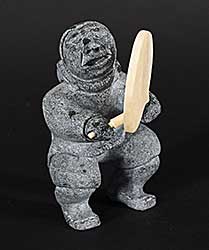 #1130 ~ Kayakjuak - Untitled - Captivated Drum Dancer