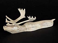 #1133 ~ Kayakjuak - Untitled - Swimming Bull Caribou