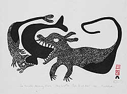 #1136 ~ Kiakshuk - Sea Monsters Devouring Whale  #7/50