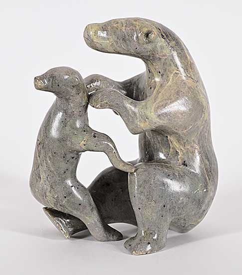 #1159 ~ Manno - Untitled - Two Bears Playing