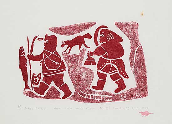 #1177 ~ Mikpiga - A Long Time Ago Inuit Used to Hunt by Walking  #25/40