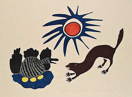 #1187 ~ Nanogak - Weasel at the Nest  #4/50