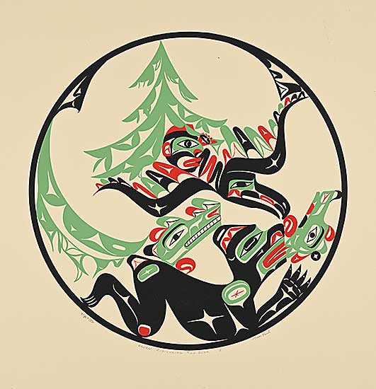 #1215 ~ Paul - Raven Ridiculing the Bear  #77/150