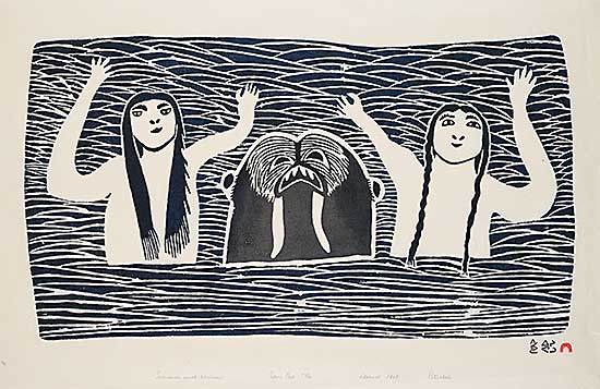 #1231 ~ Ashoona - Seamaids with Walrus  #45/50