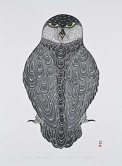 #1241 ~ Pootoogook - Dark Owl  #1/50