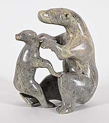 #1159 ~ Manno - Untitled - Two Bears Playing