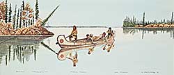 #1186 ~ Muskego - Athebascan Canoemen #Artist's Proof