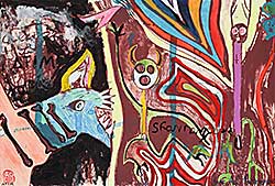 #1237 ~ Poitras - Untitled - Spirits  #2/14