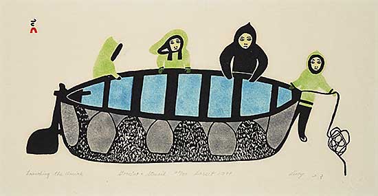 #1256 ~ Qinnuayuak - Launching the Umiak  #24/50