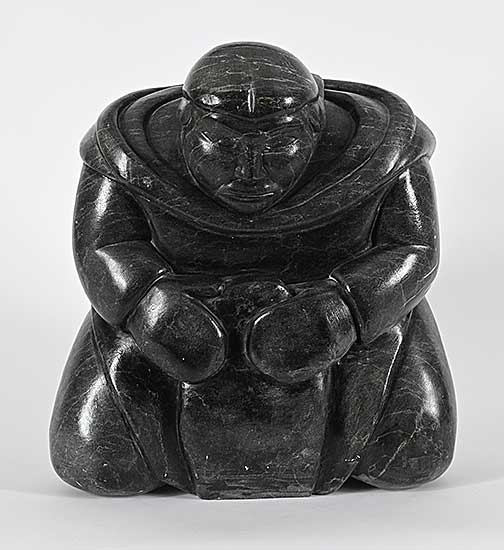#1288 ~ School - Untitled - Seated Inuk