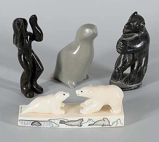 #1309 ~ School - Four Small Sculptures