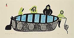 #1256 ~ Qinnuayuak - Launching the Umiak  #24/50