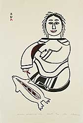 #1277 ~ Saila - Woman Sharpening Ulu  #31/50