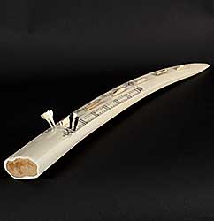 #1298 ~ School - Untitled - Cribbage Board with Alaskan Coastline