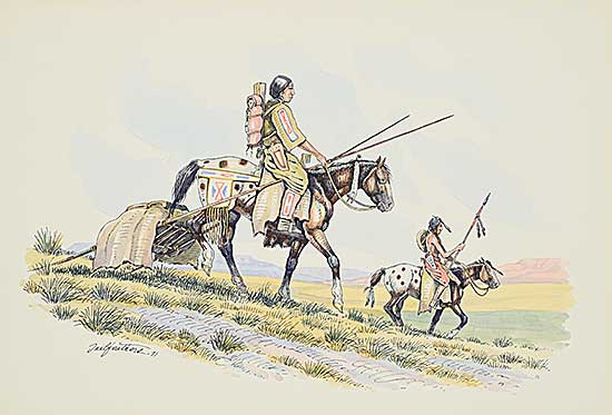 #1362 ~ Tailfeathers - Untitled - Two Riders