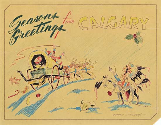 #1364 ~ Tailfeathers - Seasons Greetings from Calgary