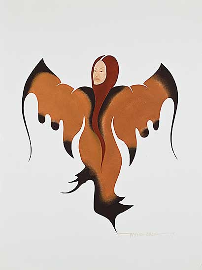 #1414 ~ Wolf - Untitled - Winged Being