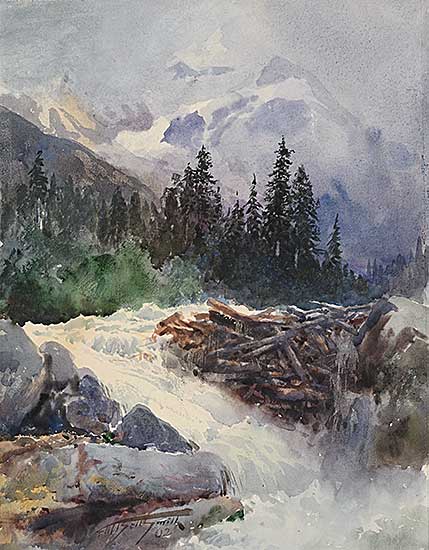 #15 ~ Bell-Smith - Selkirks Waterfall