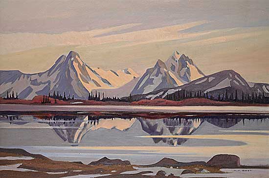 #24 ~ Bott - Hazelton Mountains - Reflecting in Lake, on Hudson Bay Mountain, Smithers B.C.