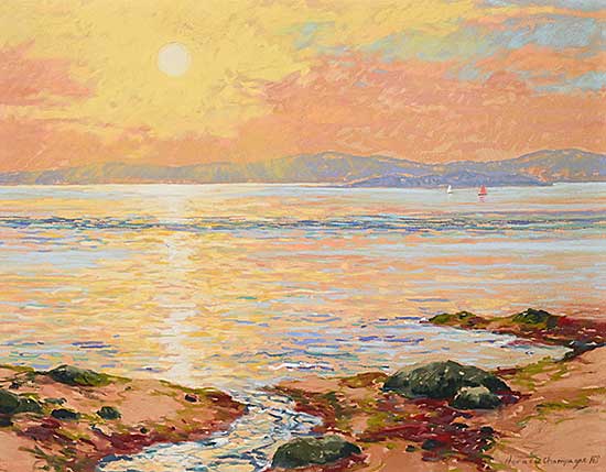 #48 ~ Champagne - Summer Sunrise on the St. Lawrence River