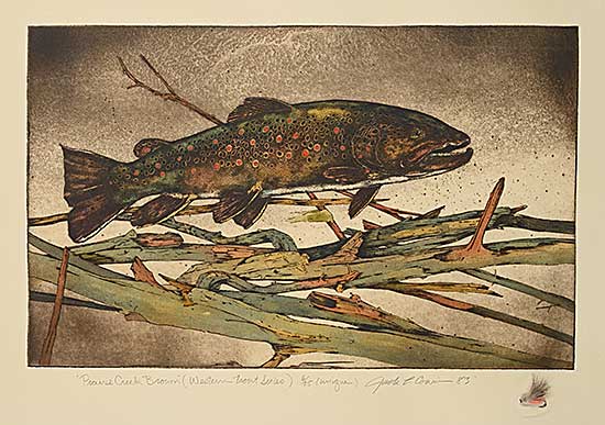 #68 ~ Cowin - Prairie Creek Brown [Western Trout Series]  #6/25 [Unique]