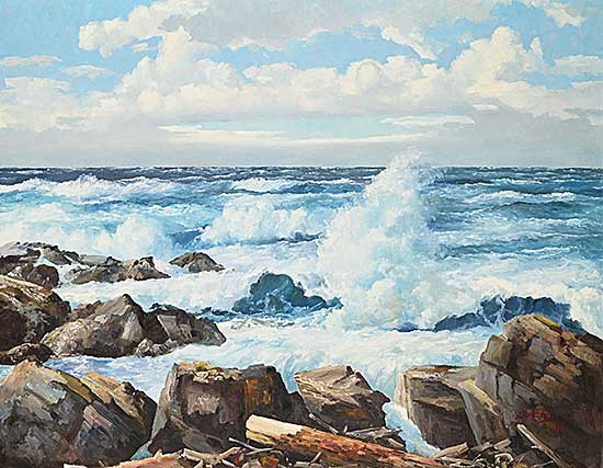 #73 ~ Crockford - Pounding Surf, Cape Beal, Vancouver Island, B.C.