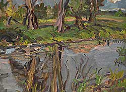 #41 ~ Burton - Late Summer [Creek near Mountain, Ont.]