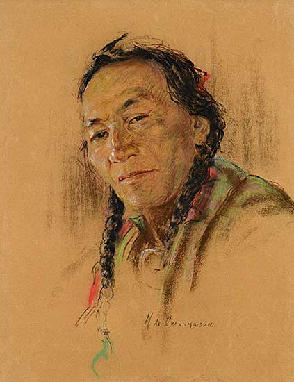 #79 ~ de Grandmaison - Untitled - Portrait of a Wise Elder