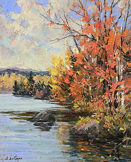 #84 ~ des Clayes - Untitled - Autumn on the River