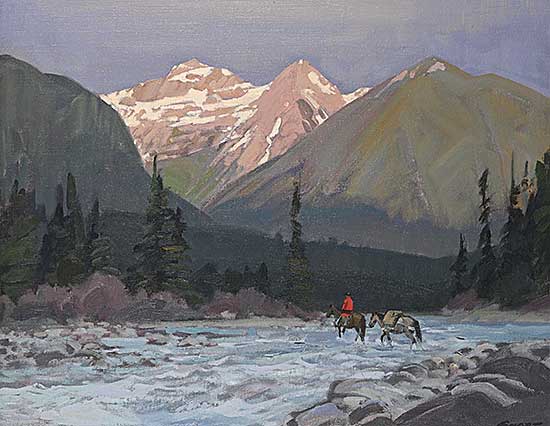 #95 ~ Ewart - Evening Light, Near Blue River, B.C.