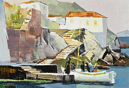 #141 ~ Hassell - Visitors to Kamini, Hydra, Greece