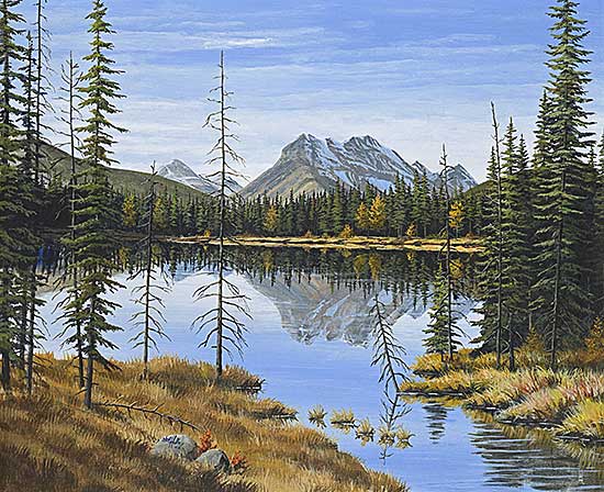 #152 ~ Hulley - Untitled - Mountain Reflection