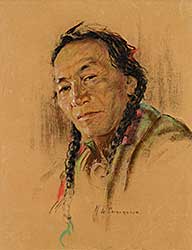 #79 ~ de Grandmaison - Untitled - Portrait of a Wise Elder