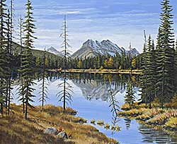 #152 ~ Hulley - Untitled - Mountain Reflection