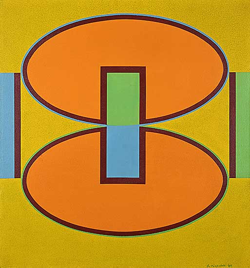 #178 ~ Kiyooka - Untitled - Two Ellipses