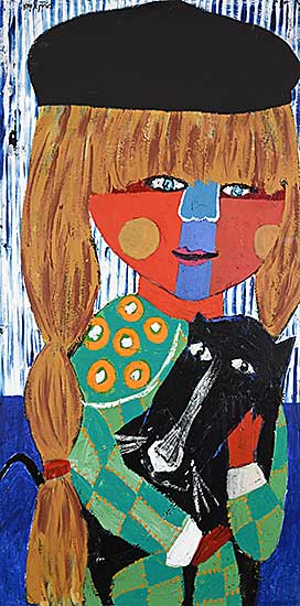 #183 ~ Kupczynski - Untitled - Girl and Cat