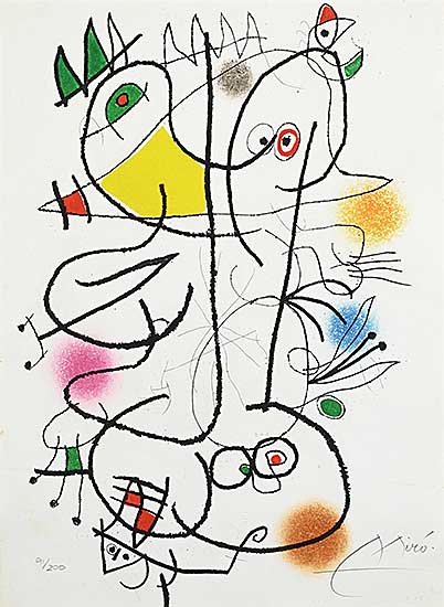 #217 ~ Miro - Le Miroir de l'Homme par les Betes  #91/200