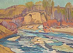 #171 ~ Kerr - Last Ice, Creek West of Millarville, Spring