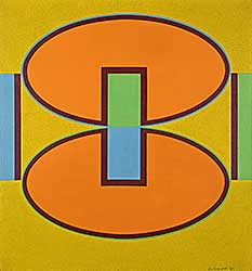 #178 ~ Kiyooka - Untitled - Two Ellipses