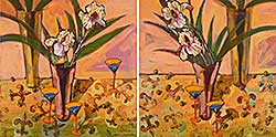 #189 ~ Leier - Iris and French Martini A + B [Diptych]