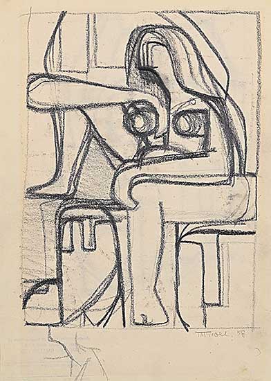 #233 ~ Nicoll - Untitled - Portrait of a Seated Woman