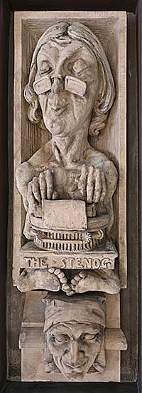 #296 ~ School - The Stenog and Additional Gargoyle