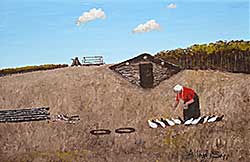 #286 ~ Sapp - Untitled - Nookum Feeding Some Chickens