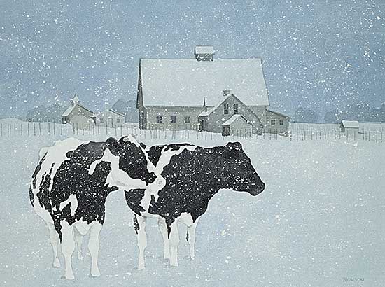 #345 ~ Thomson - Untitled - Cows in Snow