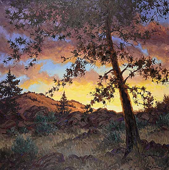 #367 ~ Wood - Ponderosa Sunset