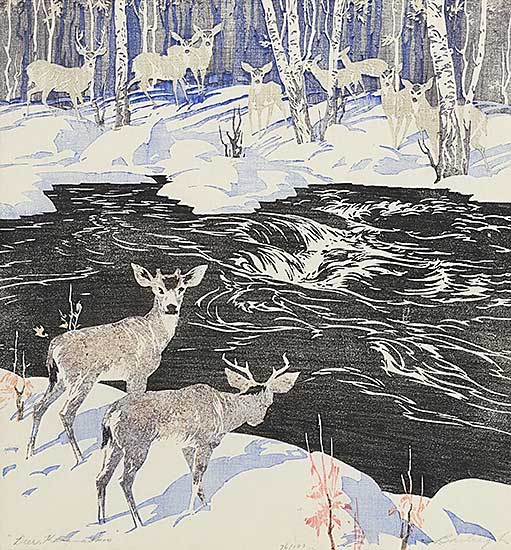 #2020 ~ Barleigh - Deer, Kananaskis  #76/100